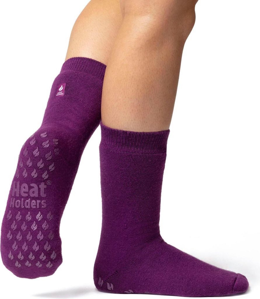 Damen IOMI Dual Layer Raynaud-Hausschuhsocken - Violett