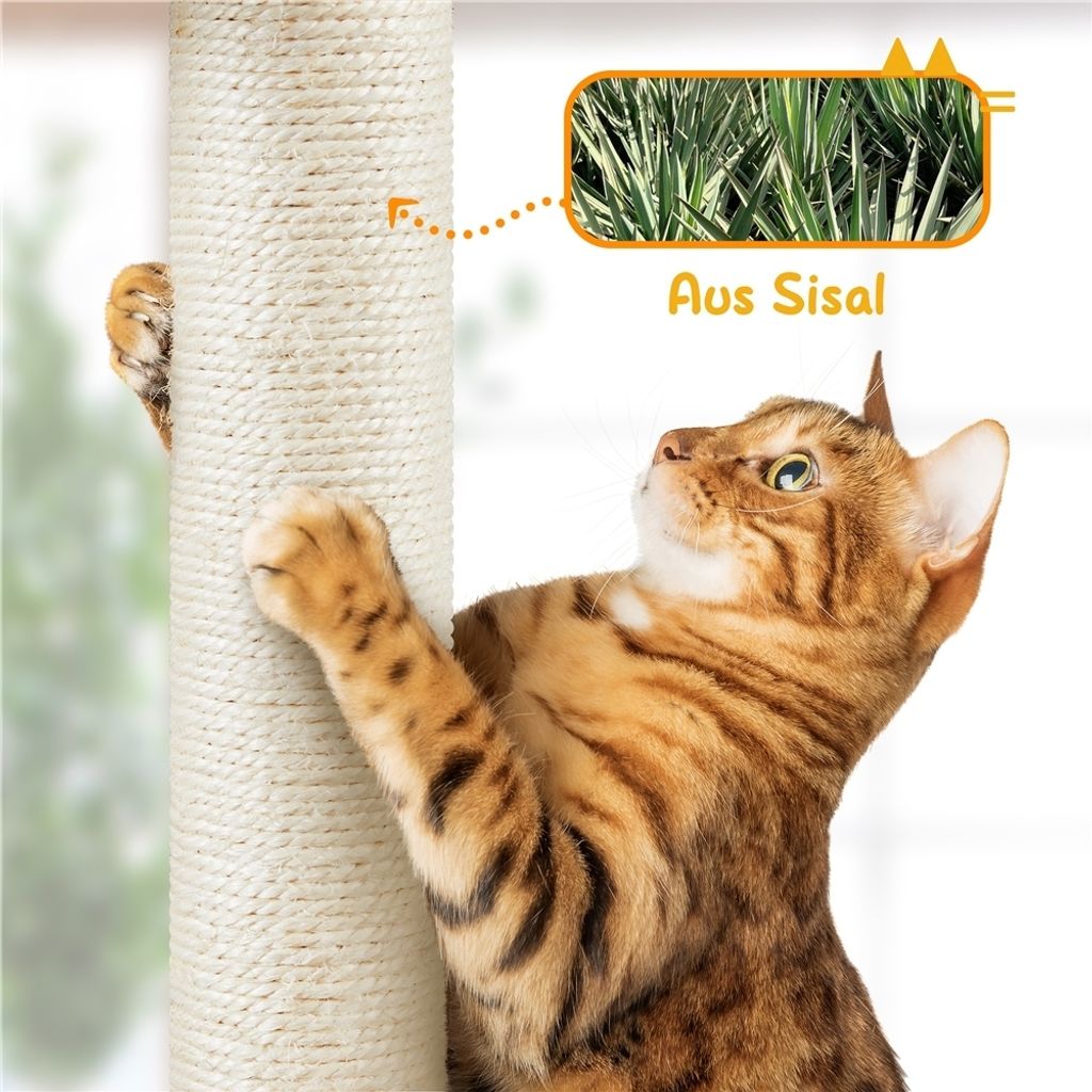 Yaheetech Kratzbaum Katzenbaum 226cm-265cm deckenhoch, Produktbild 10