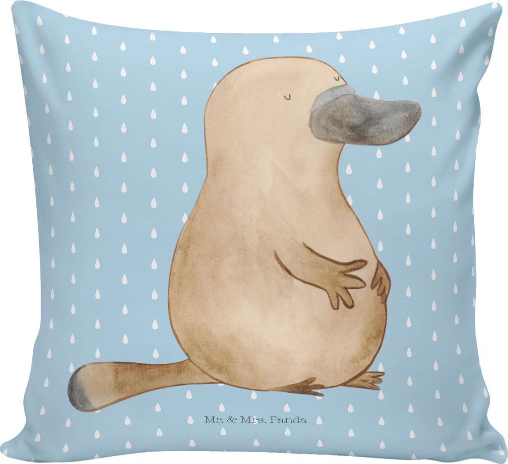 Mr. & Mrs. Panda Kuschelkissen Schnabeltier Mut - Blau Produktbild 