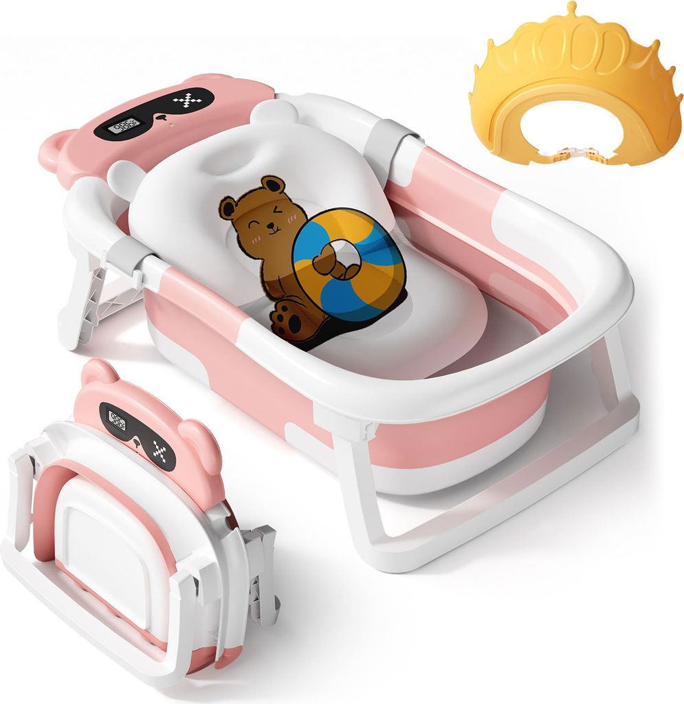 Baignoire de bébé pliable avec capteur de température, Image du produit 