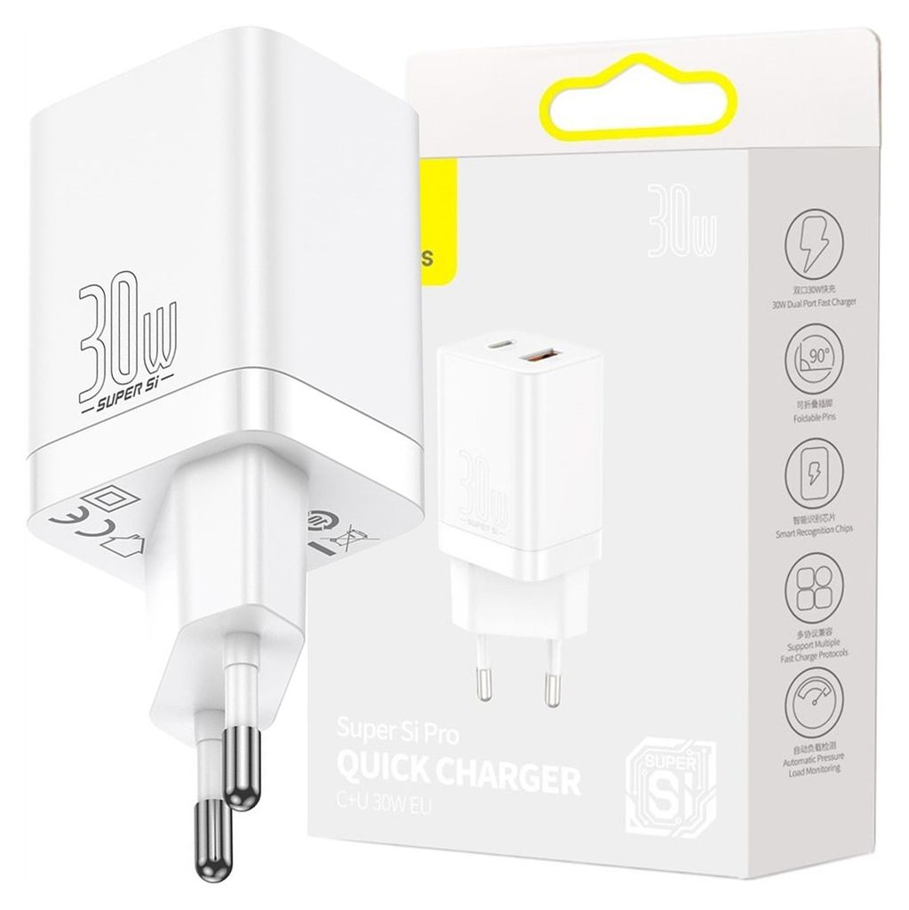 Baseus Super Si Pro rýchla nabíjačka USB / USB Type C 30W Obrázok produktu 