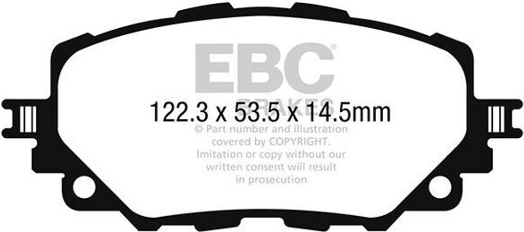 EBC Brakes Bremsbeläge Satz Vorne Bremsklötze für FIAT 124 Spider (348) DP42263R
