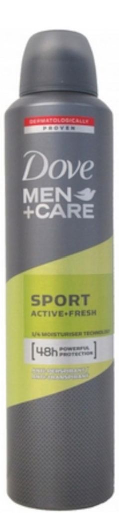 Dove Deospray Men - Care Sport Active + Fresh 250ML Image du produit 