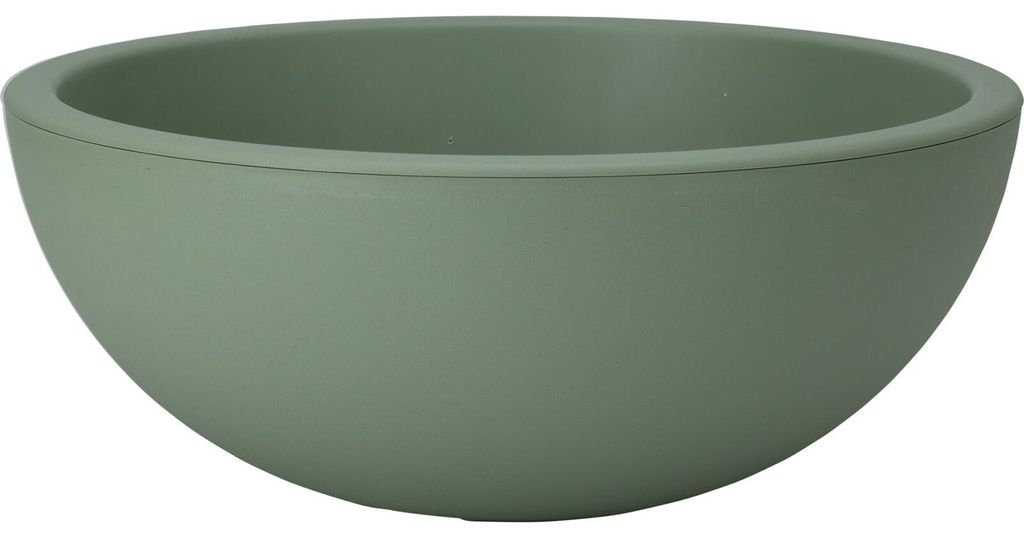 Gartenschale rund grün dekorativer Topf 40 x 16 cm Produktbild 