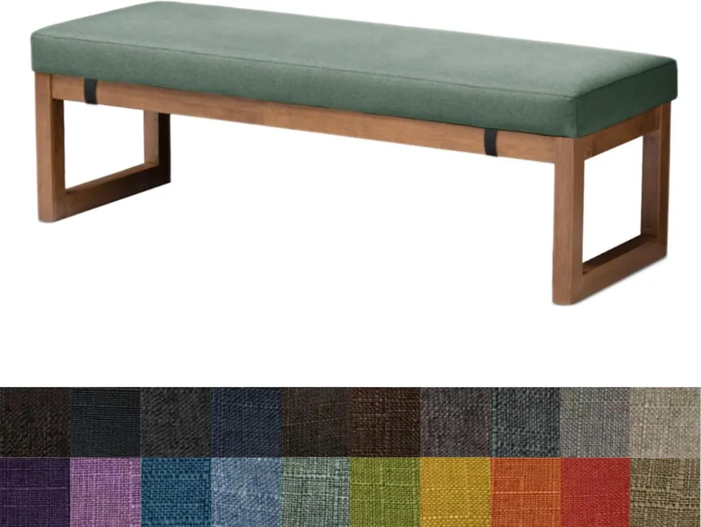 Coussin de banc de jardin 160x40 pour soulager l'assise sur bois rigide