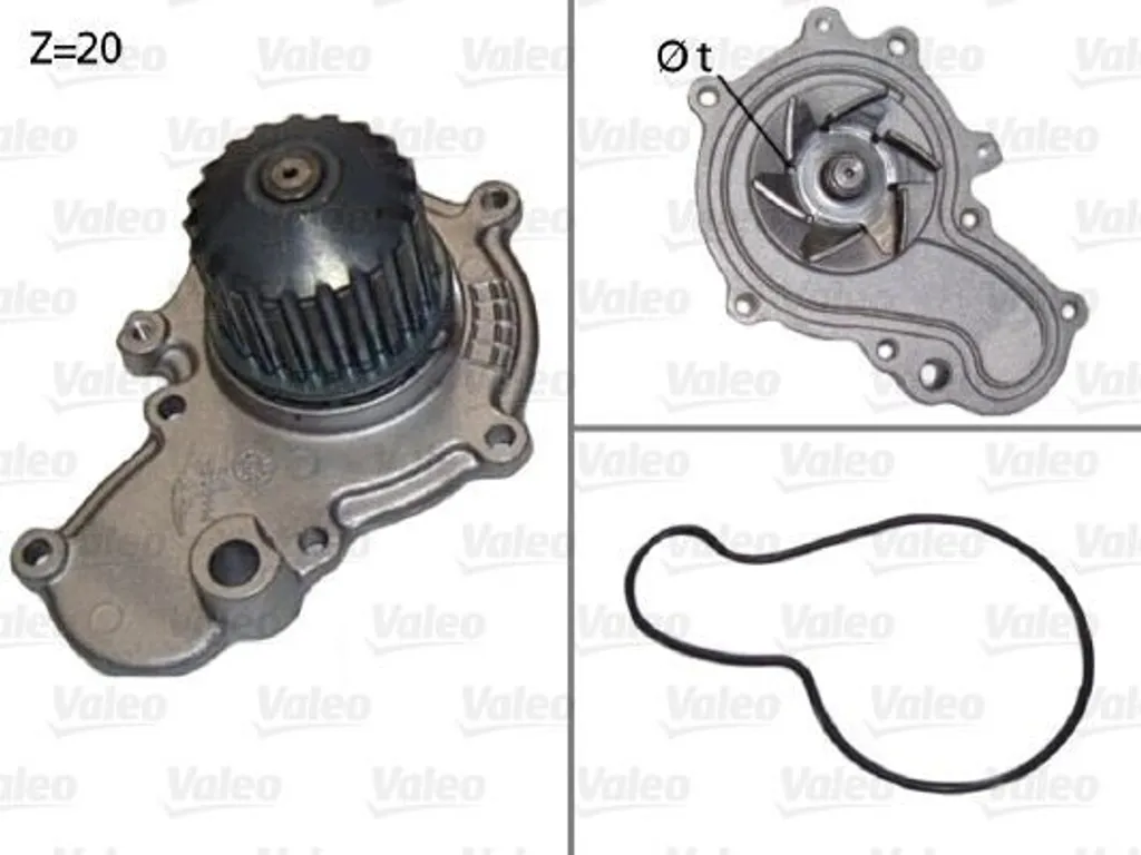 Valeo 506538 Pompe à Eau OE PA6908 pour Chrysler Voyager III et Sebring
