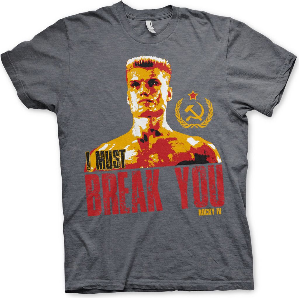 Rocky - I Must Break You T-Shirt - Medium - Dark-Heather