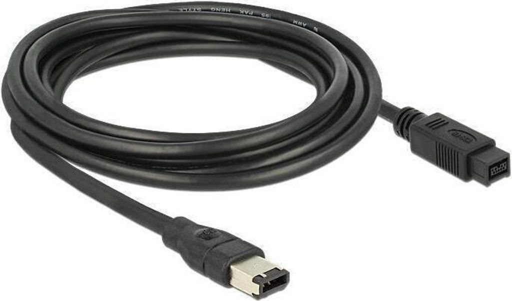 DELOCK FireWire-Kabel FW400 6Pin -> FW800 9Pin St/St 3.00