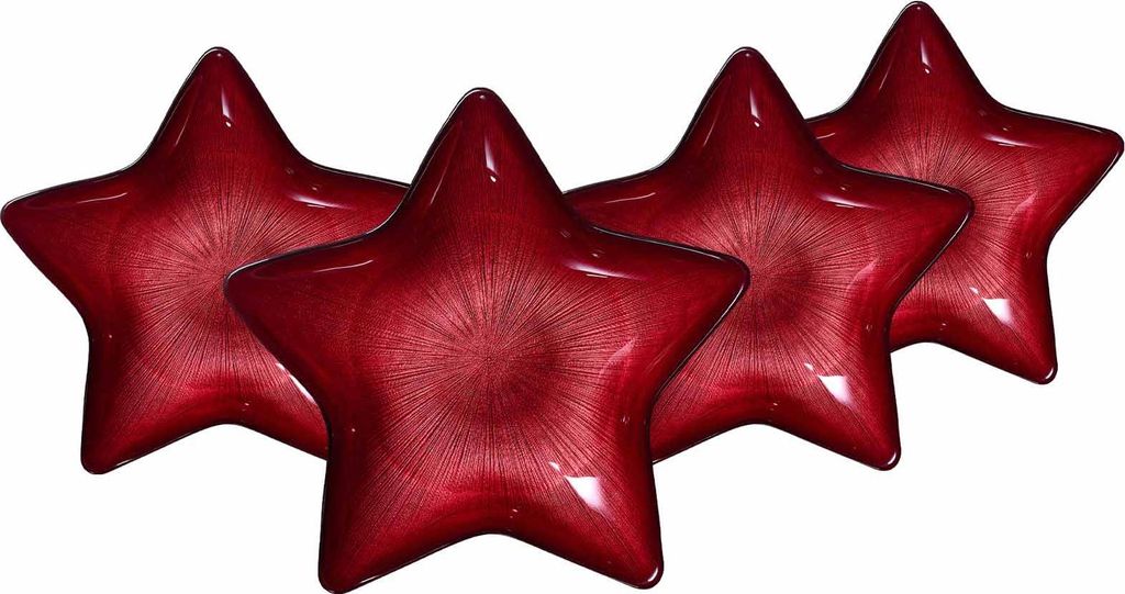 Ritzenhoff & Breker Starlight Teller ø 29 cm 4er Set - Rot