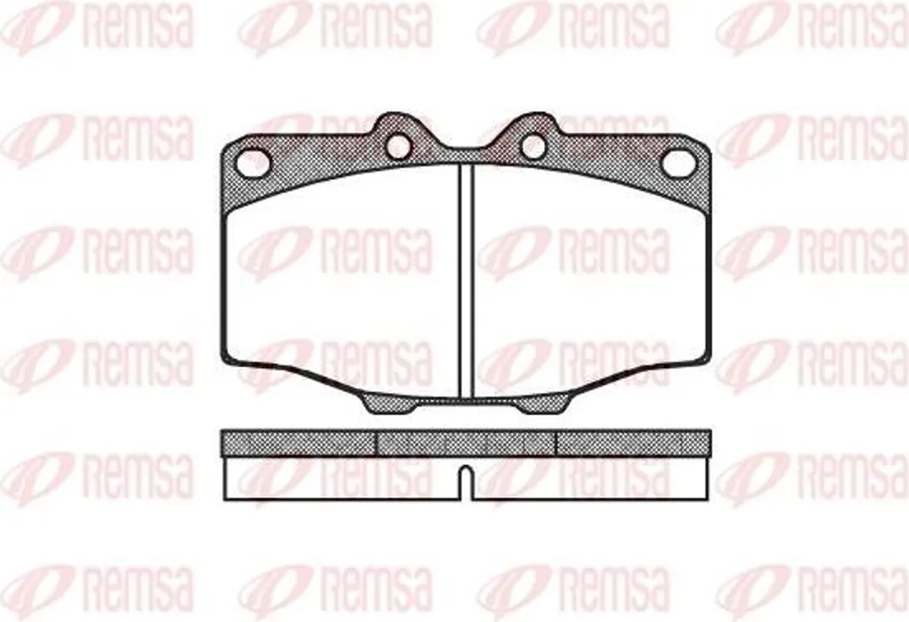 Plaquettes de Frein Haute Résistance REMSA 0132.00 OE 0446535090 Toyota