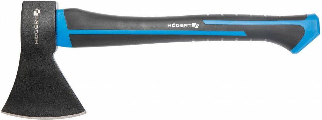HÖGERT TECHNIK Äxte 1000g mit Glasfaserstiel - Universalaxt zum Spalten und Hacken, ergonomischer Rutschfester Griff, gehärtetes Axtblatt 47-55 ...
