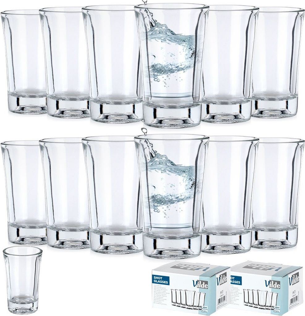 Vilde Schnapsgläser Likörgläser Shotgläser 40 ml 12 Stk.