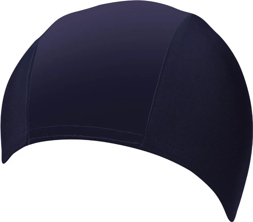 Bonnet de bain piscine homme en tissu bleu marine - Idéal natation club