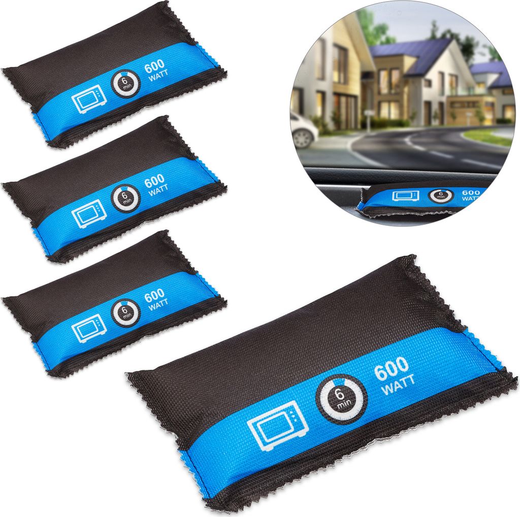 relaxdays 4 x Luftentfeuchter Auto Produktbild