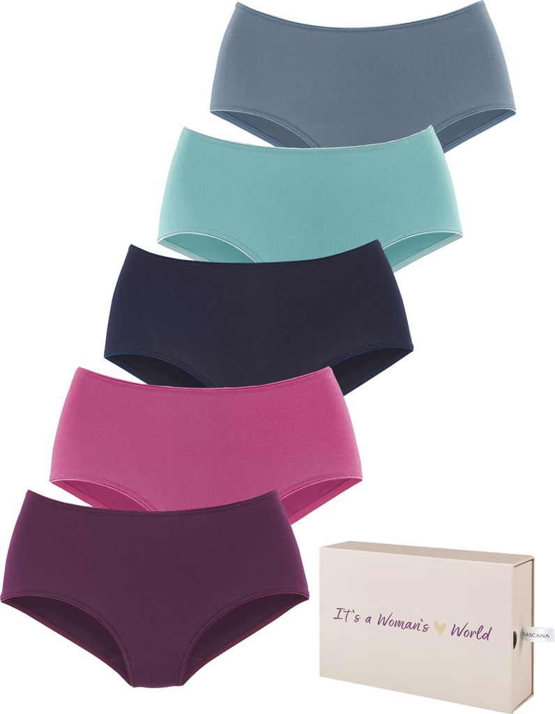 LASCANA Taillenslip aubergine, pink, navy, mint, blau Größe Produktbild 