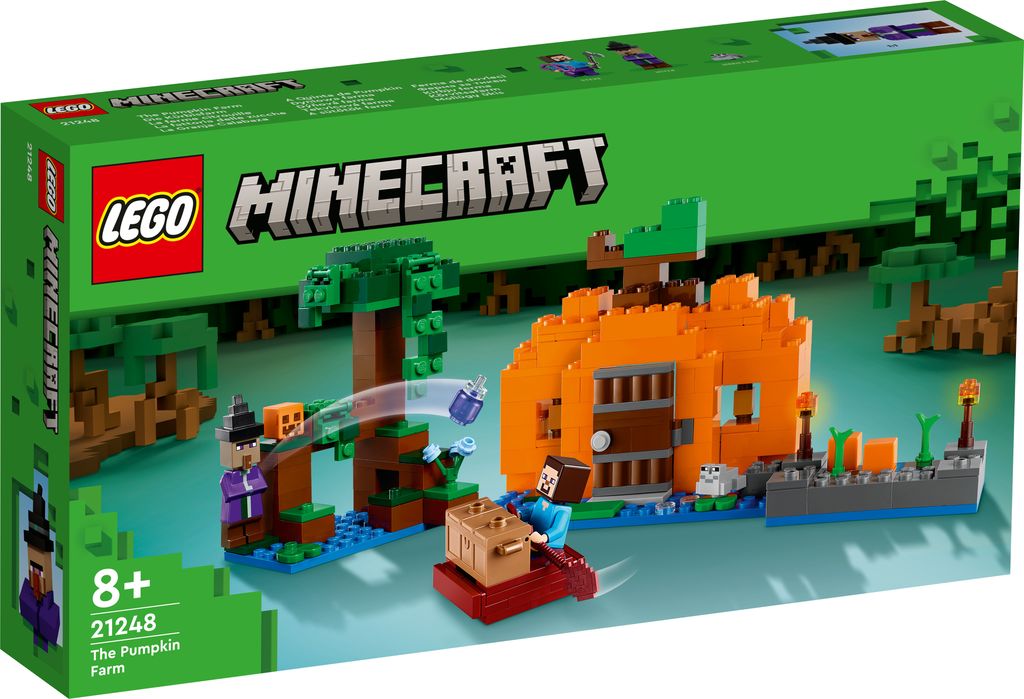 LEGO 21248 Minecraft Pompoenenboerderij set, een bouwbaar Productafbeelding 