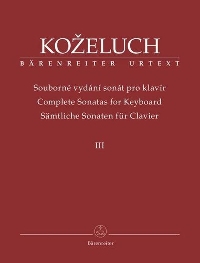 Koeluh, L: Sämtliche Sonaten für Clavier III