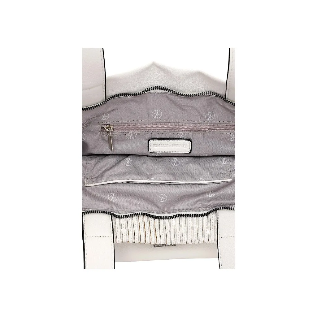 Emily & Noah Brigitte Sac à main blanc en cuir synthétique taille unique - 5