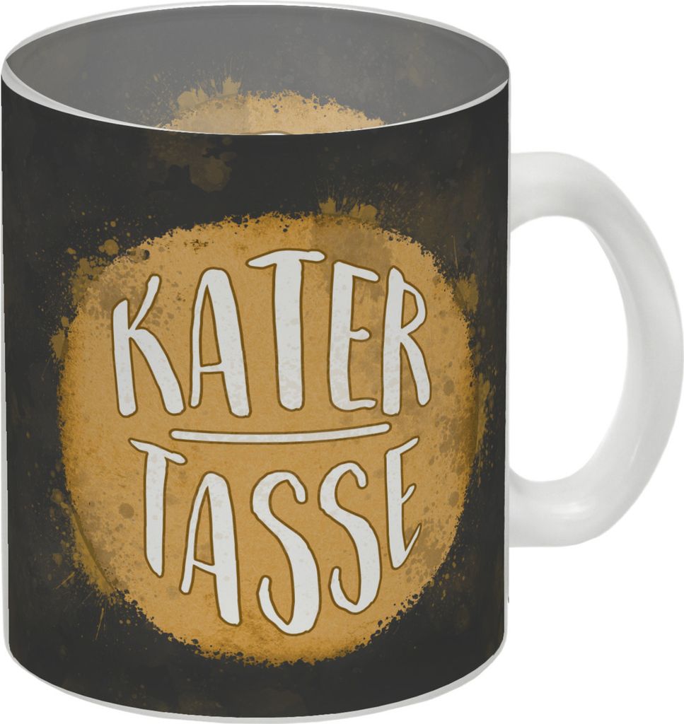 Kater-Tasse Glas Tasse