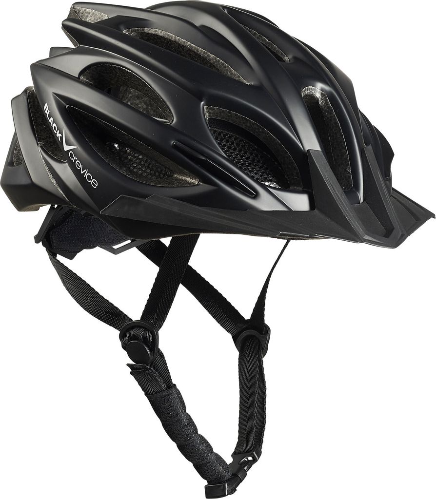 BLACK CREVICE - Damen/Herren MTB- & Fahrradhelm | Farbe: Schwarz | Größe: S/M (54-58 cm)