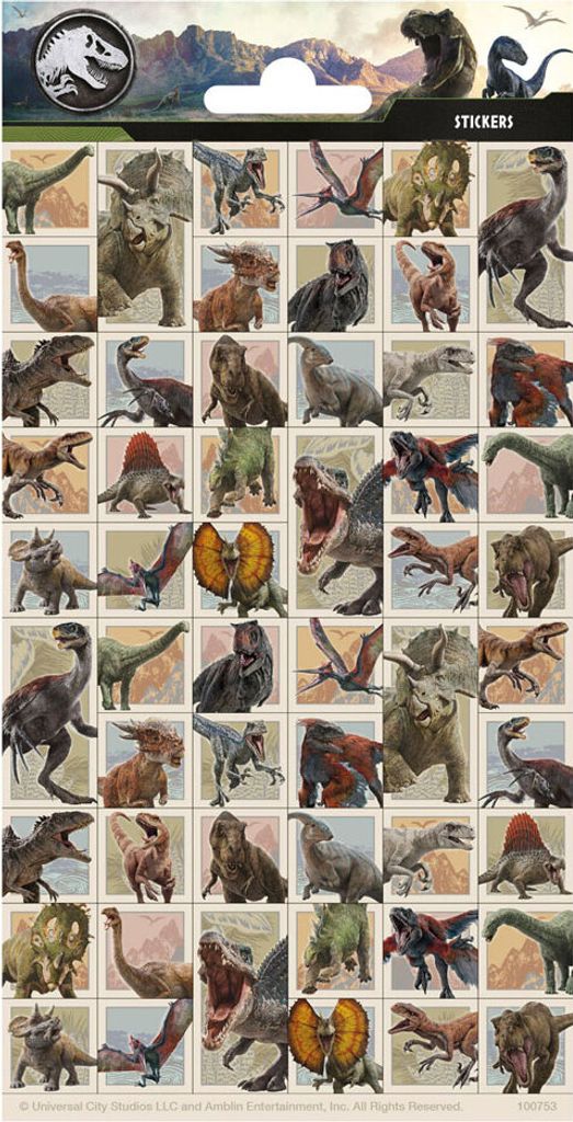 Totum Stickerbogen Jurassic World