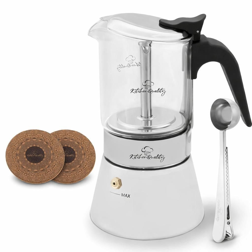 KitchenQuality Espressokocher 17.5x10 cm für alle Herdarten Produktbild 