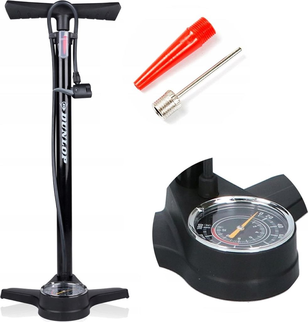 Dunlop pompka rowerowa HT z manometrem Zdjęcie produktu 