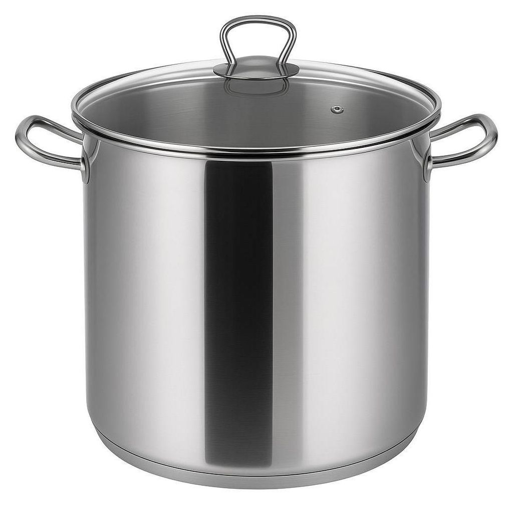 Edelstahl Topf, 30/50/70 Liter Suppentopf Induktion mit Deckel, Dicke 0.8 mm, Großer Kochtopf Edelstahl Topf, 30/50/70 Liter Suppentopf Induktion mit Deckel, Dicke 0.8 mm, Großer Kochtopf