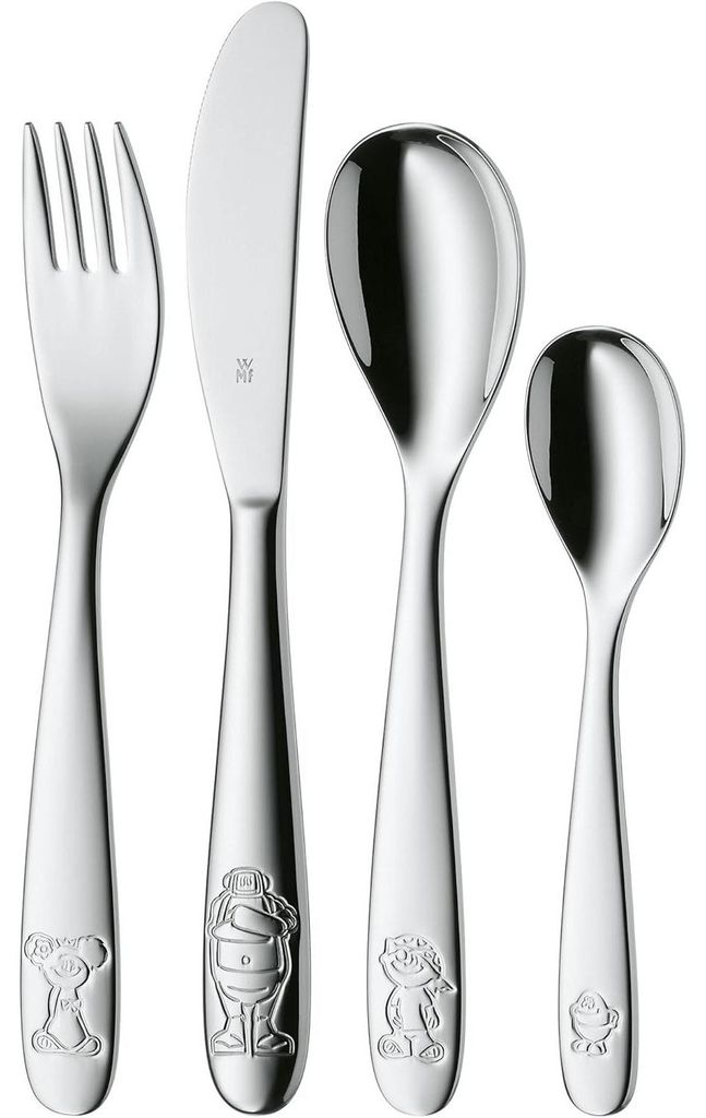 WMF 1281936040 Willy Mia Fred Kinderbesteck 4-teilig