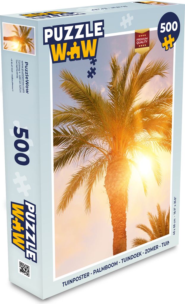 MuchoWow Puzzle 500 Teile Palme - Sommer - Sonne - Tropisch - Denken - Spiel - Toy