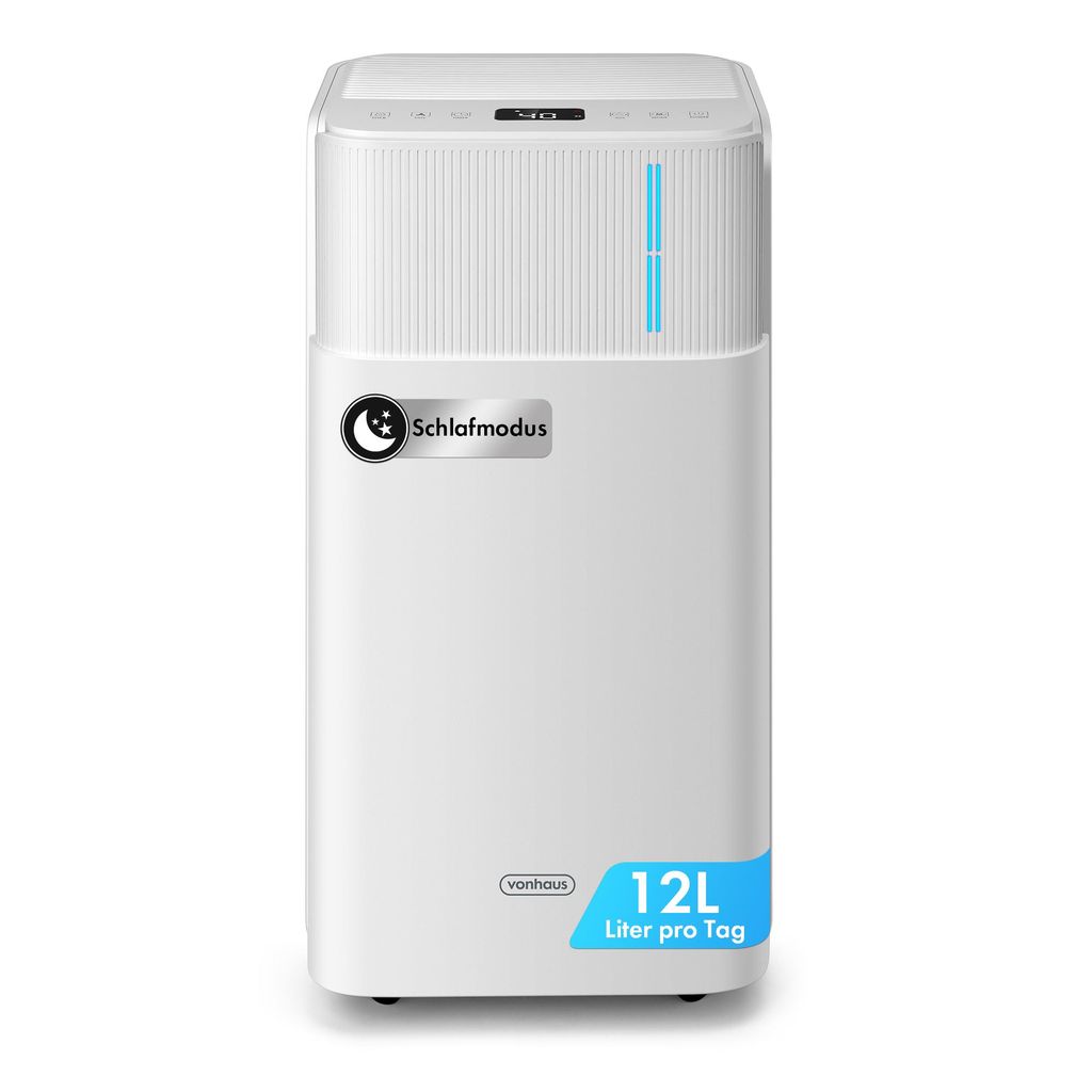 VonHaus 12L /Tag Luftentfeuchter Elektrisch, 2L Wassertank, Produktbild 