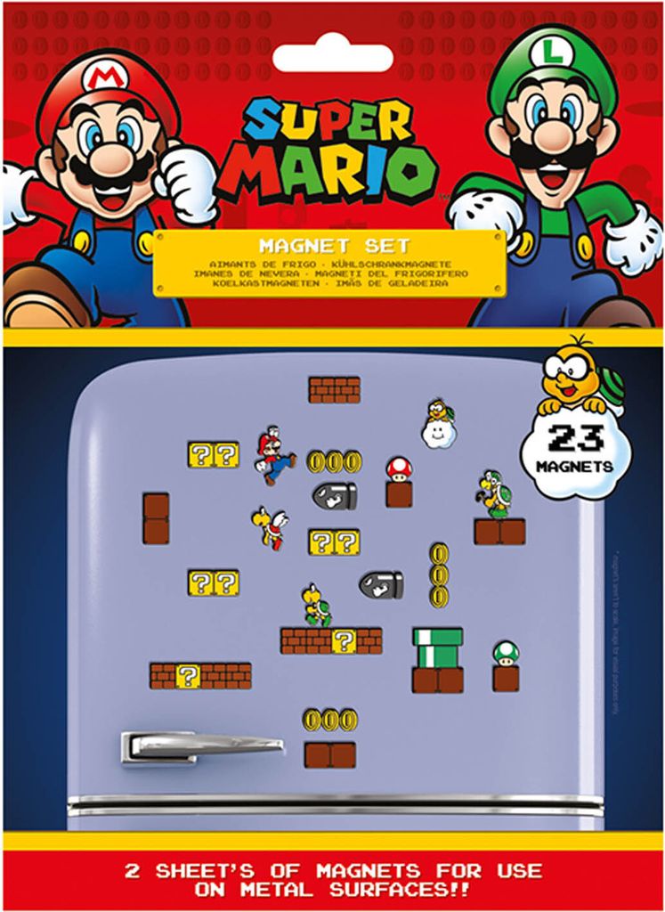 PYR - Super Mario Pilzkö nigreich Magnet Set