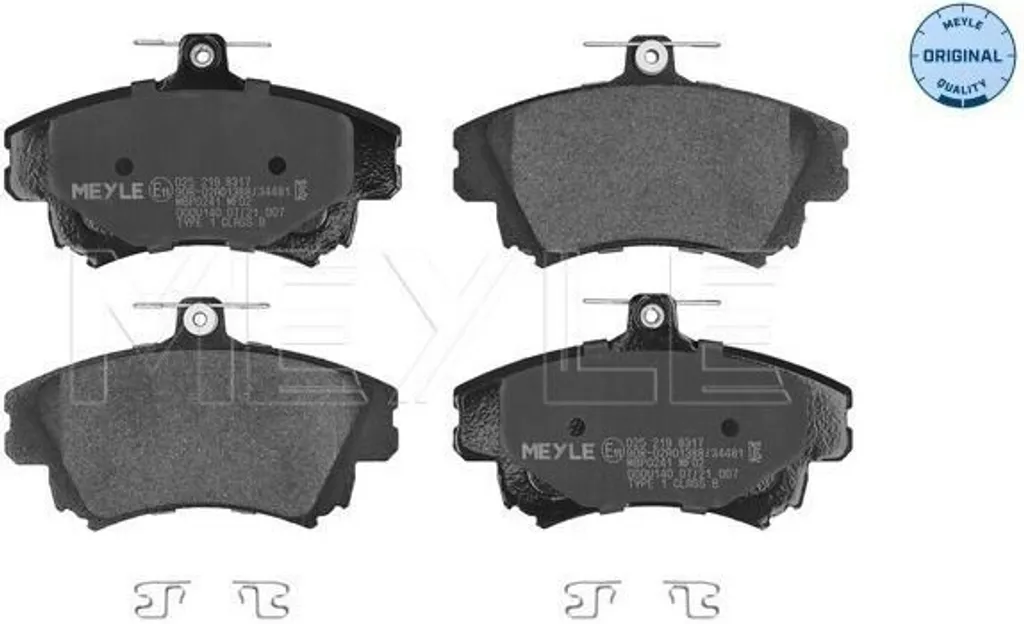 Plaquettes de frein avant MEYLE 0252198317 pour Volvo V40 et S40