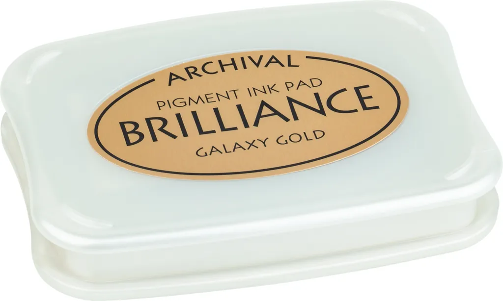 Tsukineko 211511674 Tampon encreur Brilliance Galaxy Gold séchage rapide