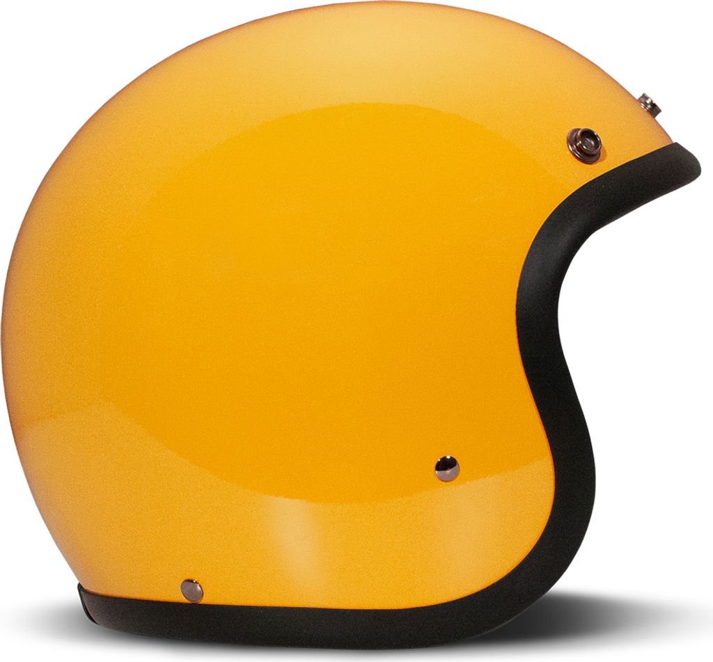 Jet Helm Cafe Racer DMD RETRO Gelb Glanz größe S