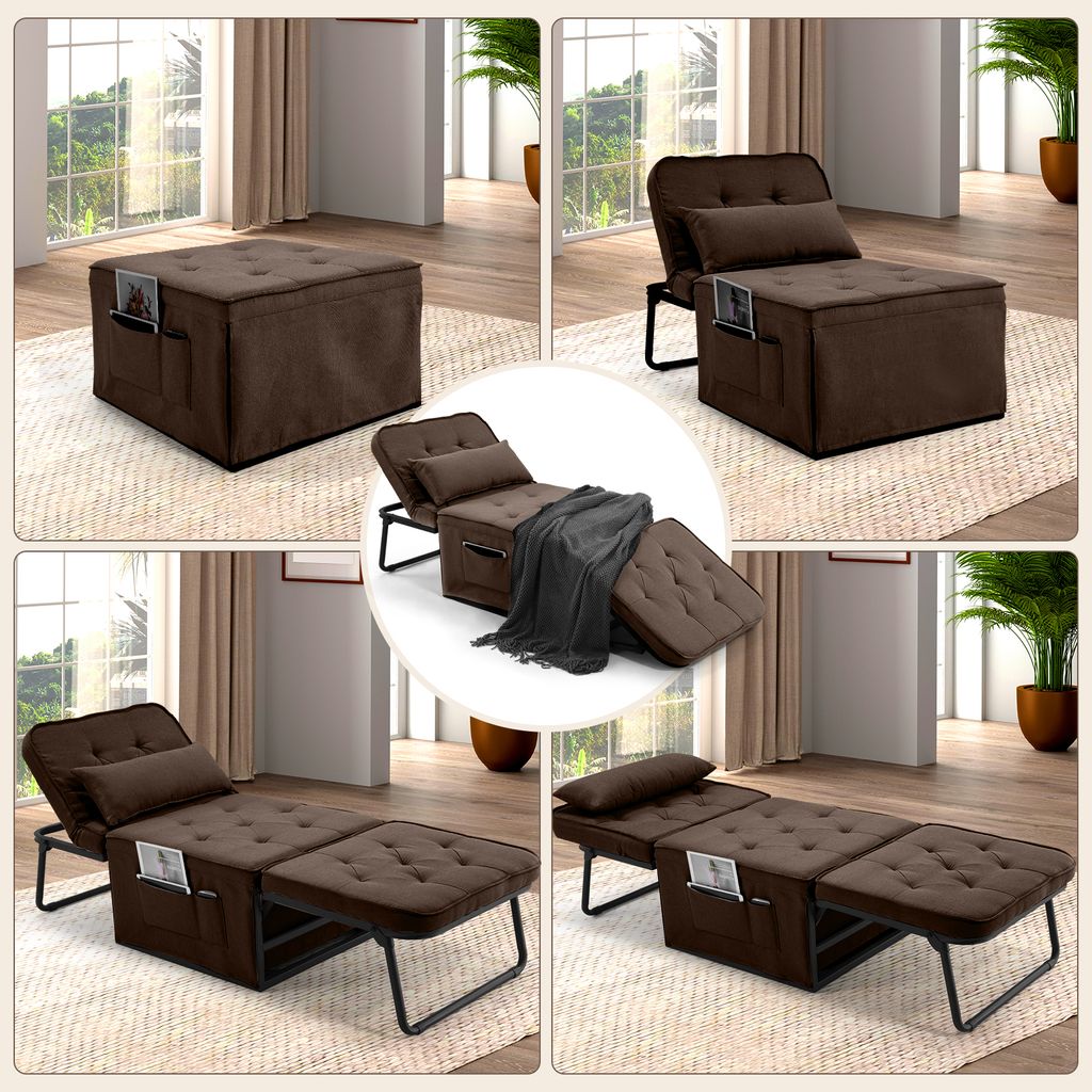 rozkładana sofa 4 w 1, wielofunkcyjny składany stołek, Zdjęcie produktu 3