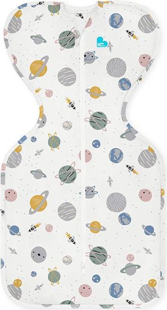 Love to Dream Swaddle Up Pucksack Weiß Weltall, 0,2T Neugeborenes (2,2-3,8kg)