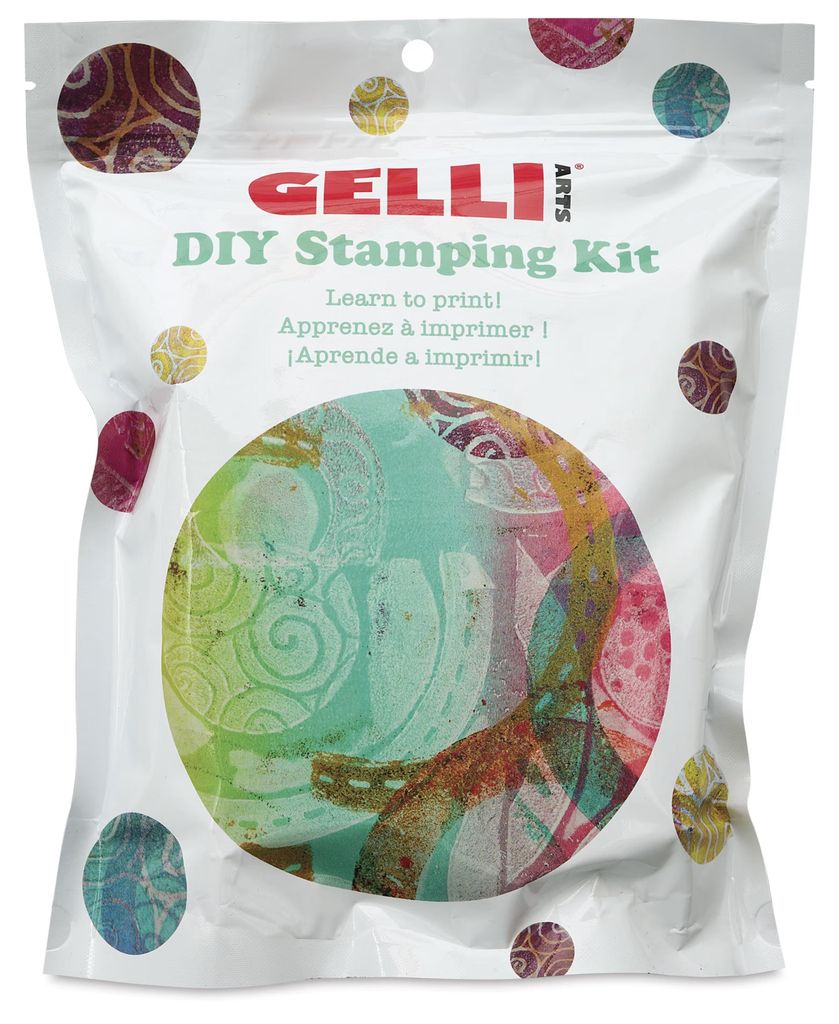 Gelli Arts Kreativ-Stempelset DIY Gel Printing 24x19,5x6 cm