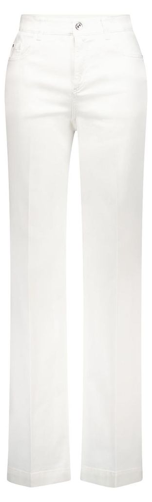 Gardeur Women Damen Hose FELIZA7 - Feminine - FELIZA7-670721-7201 - white denim - Weiß Größe 44