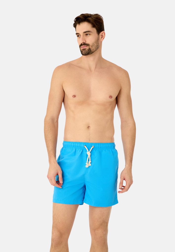 Gassa d'Amante Badeshorts Forte Dei Marmi mit verstellbarem Dehnbund und Kordelzug Hellblau 2XL