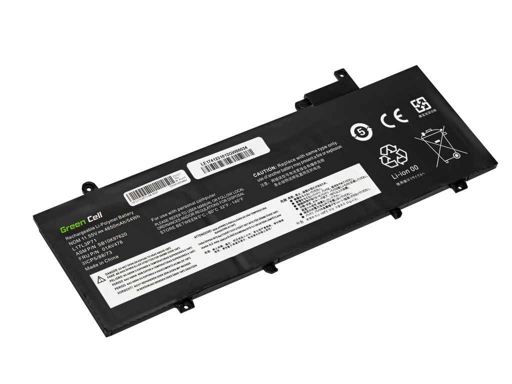 Green Cell Laptop-Akku Lenovo ThinkPad T480s 11,5V 4650 mAh