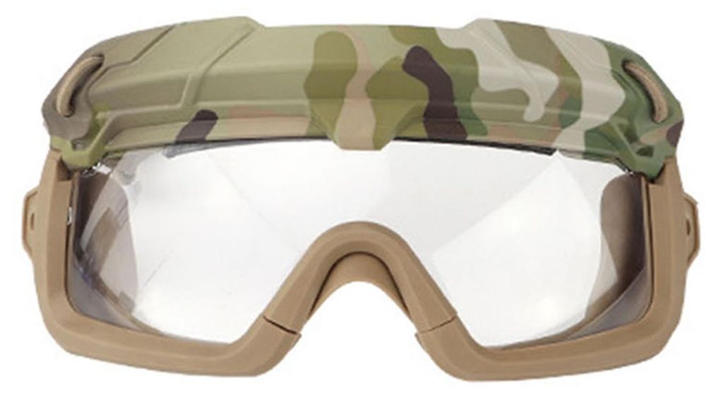 Taktische Schutzbrille mit Antibeschlagbeschichtung, kratzfesten Gläsern und 2 Modi – ideal für Airsoft, Paintball, Jagd und Wandern.