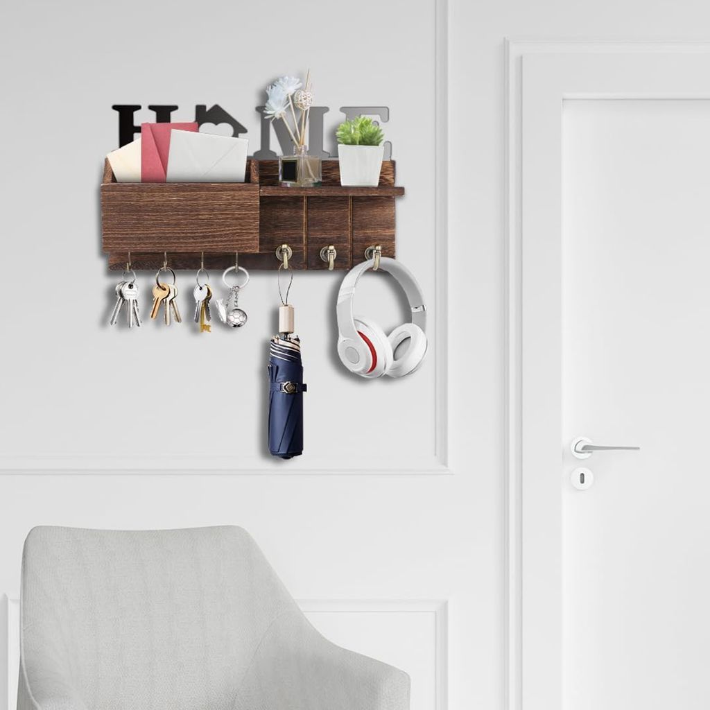 Schlüsselbrett, mit 7 Schlüsselhaken, Schlüsselhalter aus Produktbild 3