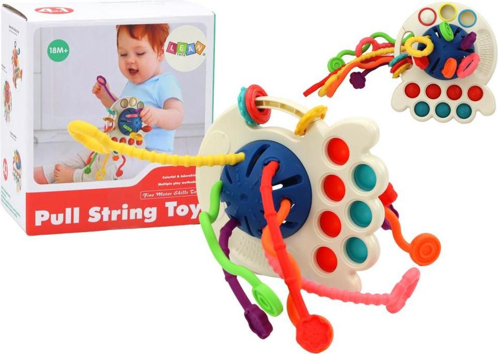 Sensory Toy Octopus Beißring für Babys Farbig