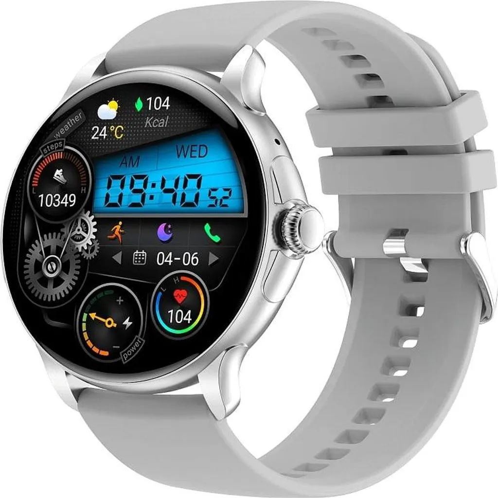 Montre Intelligente Valdus Grise VS15 PRO Écran HD et Suivi Santé