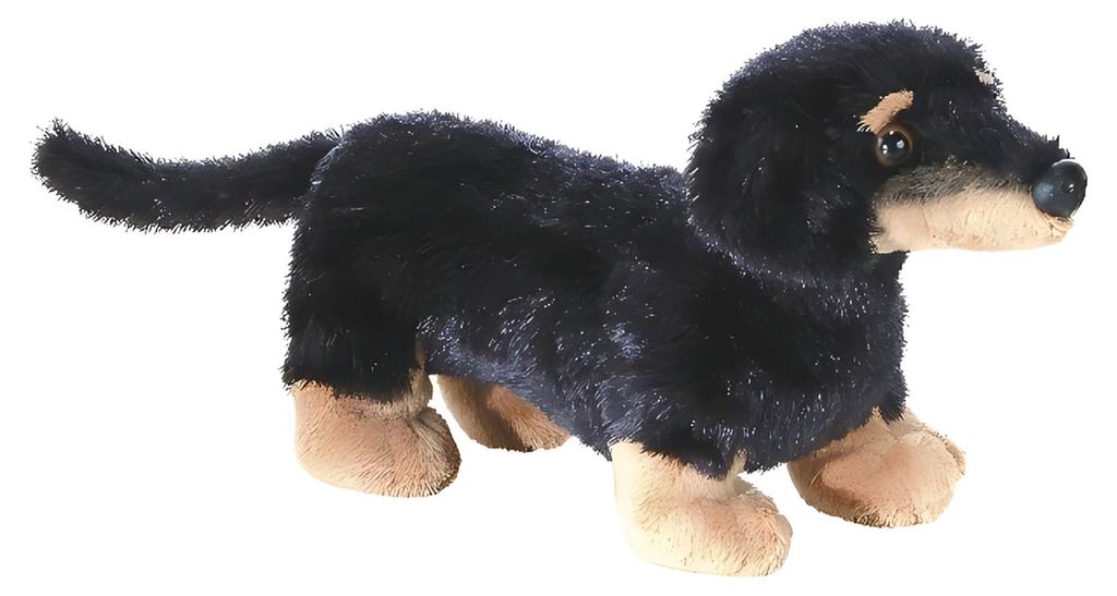 Aurora World Mini Flopsies Vienna Dachshund Schwarz 20 cm Produktbild 