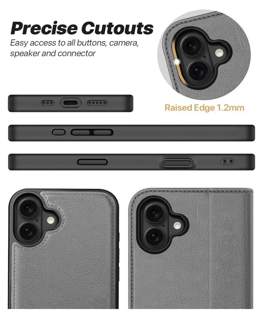 JETech Cover Magnetica Slim per iPhone 16 Pro 6,3 Pollici Compatibile con MagSafe, Protezione Completa Lenti della Fotocamera, Custodia Ultra Sottile Leggera Finitura Opaca (Nero