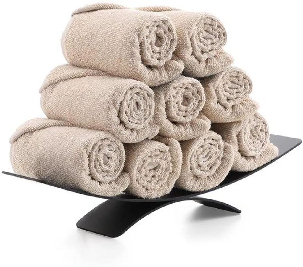 Porte-serviettes mural auto-adhésif pour rangement de salle de bain