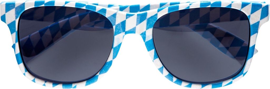 Lunettes bavaroises   bleu blanc - Accessoire pour l' Image du produit 