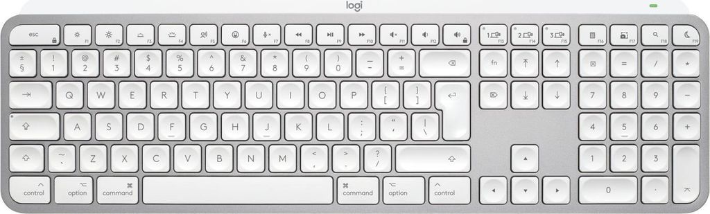 LOGITECH Logitech Master MX Keys S fr Mac Tastatur Office RF Wireless + Bluetooth QWERTY US International Aluminium, Wei
